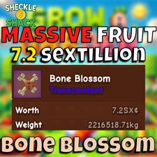 7.2 SEXTILLION BONE BLOSSOM 🦴 GROW A GARDEN🪴 🎮ROBLOX (Super Fast Delivery🚀!)
