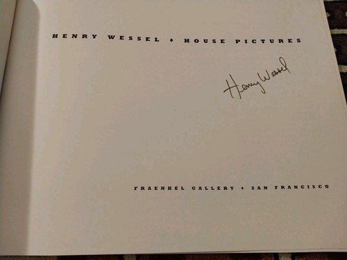 Henry Wessel: House Pictures/Signed By Henry Wessel /Softcover,Fraenkel Gallery - Picture 6 of 18