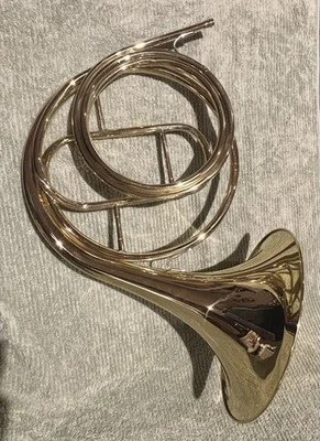 Natural Horn with Crooks, Mouthpiece and Case - image 1 of 4