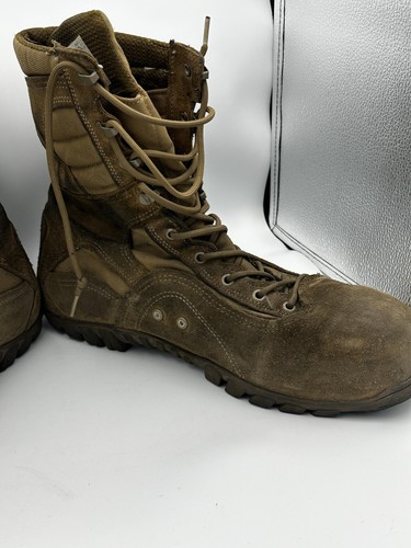 Stivali Belleville Sabre 533 ST Uomo Taglia 13,5 Marrone Combat Punta Acciaio ASTM EH - Foto 12 di 14