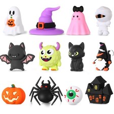 12 Pcs Halloween 3D Silicone Focal Beads for Pens Bracelet Halloween Characte...