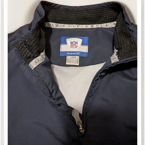 Vintage Chicago Bears Spellout Equipment Windbreaker 1/4 Zip Jacket Men's Large - Picture 7 of 10