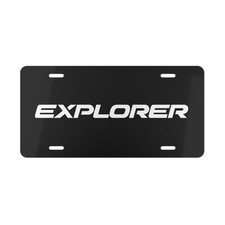 Ford Explorer Car Front License Plate Tag Vanity Style – Auto Metal Aluminum
