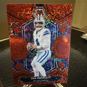 2024 Panini Mosaic DAK PRESCOTT #57 Red Sparkle Prizm SP Cowboys