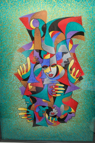 Limited Edition 8/180 Serigraph Silver Theatre 2009 Artist Anatole Krasnyansky - Bild 2 von 5