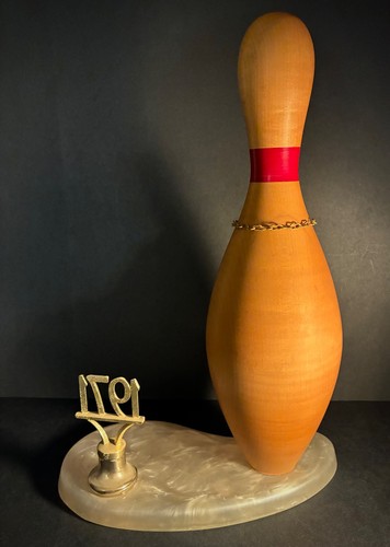 1971 AWESOME BOWLING TROPHY ~ Gable House Bowl, Torrance CA ~ VERY BIG LEBOWSKI - Picture 4 of 4