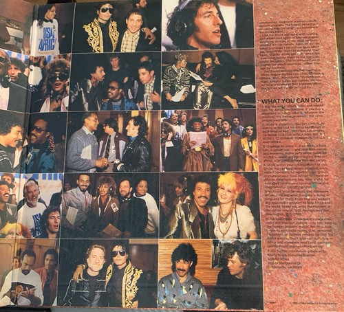 We Are The World Vinyl Michael Jackson Prince Billy Joel Various 1985 VG TESTED* - Picture 7 of 10