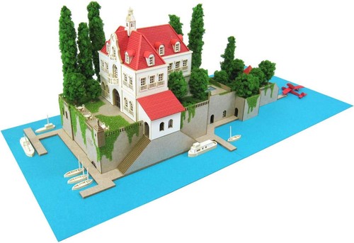 Sankei Miniatuart Kit Studio Ghibliseries Porco Rosso Hotel Adriano 1/300scale P - Picture 1 of 11