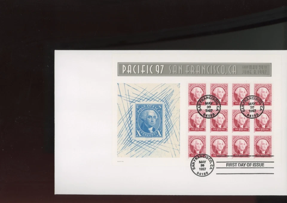 US stamps  #3139-40 2 covers with Pacific '97 S/S FDC  1997. (goo10 - Image 2 of 2