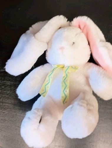 Vintage Hallmark White Bunny Rabbit Plush "All Ears" W/ Ear Pockets 8" - Picture 9 of 11