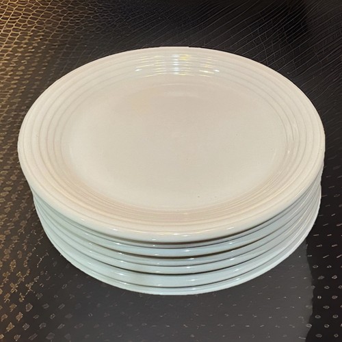 NEWCOR Design Concepts Colorworks 7 White Rimmed Dinner Plates ‘92 Thailand - Picture 3 of 5