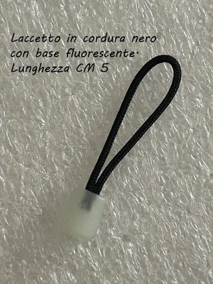 LACCETTO LANYARDS Nero con base Fluorescente Lunghezza ► CM 5 ► Fluorescent - Imagen 1 de 4