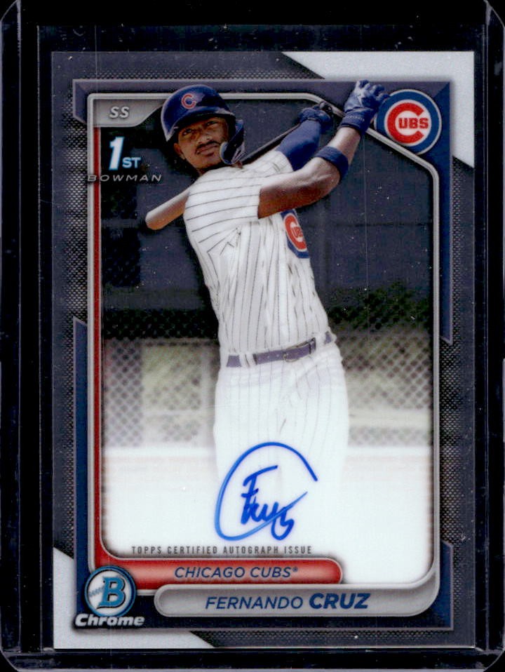 2024 Bowman Chrome Fernando Cruz Auto 1st #CPA-FC Cubs