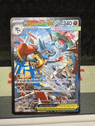 2025 Pokémon Mega Evolution Mega Lucario EX Special Illustration Rare  - Picture 1 of 2