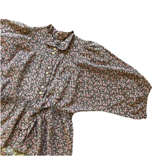 Conjunto Blusa y Maxi Falda Campesina De Colección Estampado Floral Calicó Hecho en Casa Para Mujer Pequeño - Imagen 9 de 11