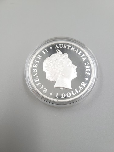 Boxed 2005 Australia Silver Proof One Ounce Rotary Club International $1 Coin - Picture 6 of 10
