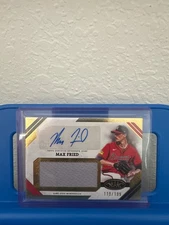 2025 Topps Tier One - Max Fried Auto Jumbo Relic Gold Foil /199 - AJR-MF