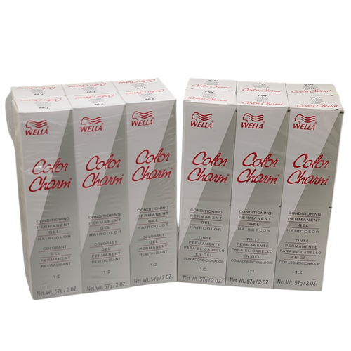 12 Pack Wella Color Charm Permanent Gel Hair Color 7W Caramel - 2 oz - Bild 1 von 10