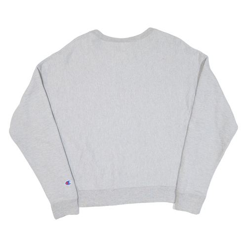 CHAMPION REVERSE WEAVE Womens Sweatshirt Grey L - Picture 3 of 6