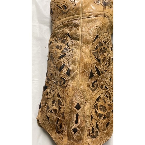 Corral Vintage Boot Damen 6M Style A1970 Saddle Brushed Laser Brown Tan - Bild 13 von 20