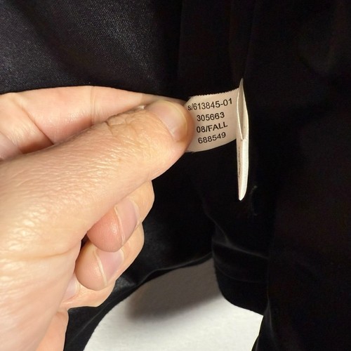 VINTAGE Banana Republic Women’s Collared Button Coat in Black Size XSP - Picture 6 of 9