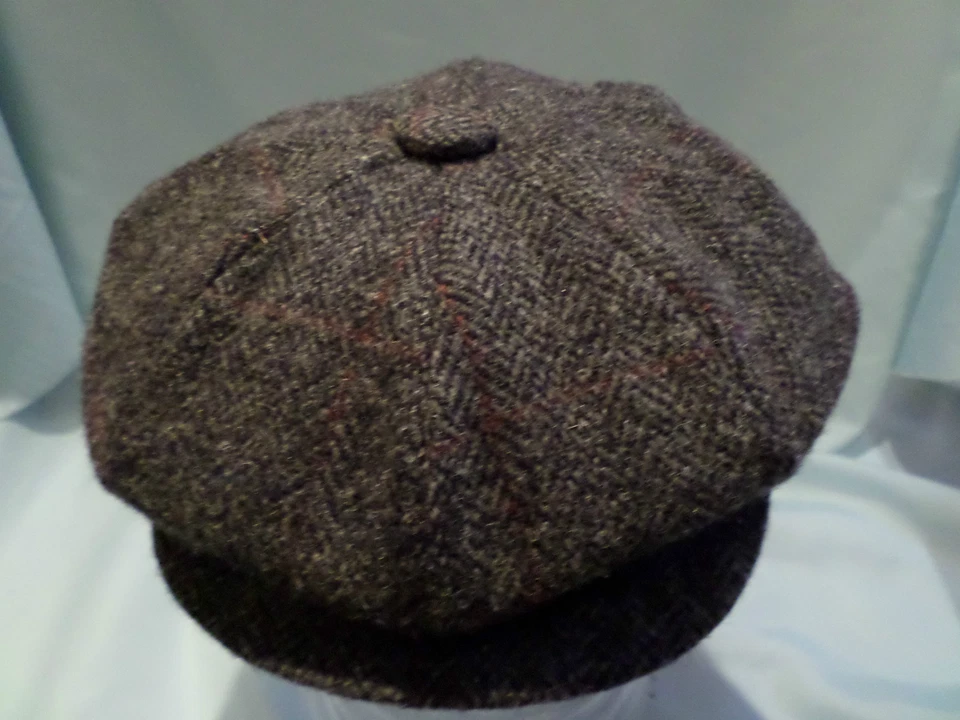 8 piece cap 100% wool Harris tweed newsboy baker boy gatsby cabbie from SCOTLAND - Image 4 of 4