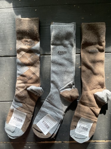 Polo Ralph Lauren 3 Pairs Of Boxed Sock 62% Cotton 36% Polyester 3% Elastain One - Picture 3 of 3