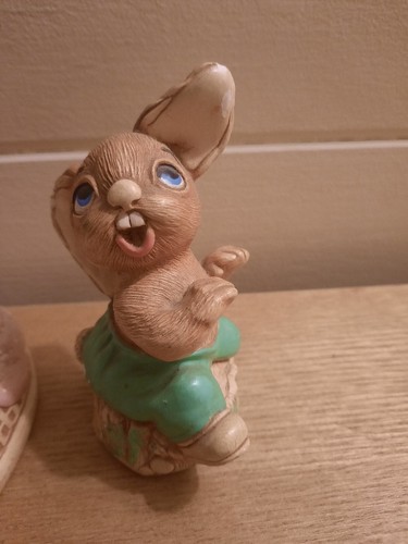 Pendelfin Rabbit Figurine X 4 Hand Painted Made England 8cm - Picture 5 of 8