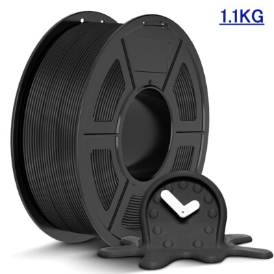 JAYO PLA Klassisch 3D Drucker Filament 600mm/s 1,75mm 1,1KG Spule Matt Schwarz