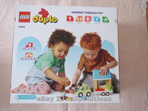 BRAND NEW LEGO 10986 DUPLO BUILDING SET FAMILY HOUSE ON WHEELS CUTE FOR AGE 2+ - Picture 2 of 5