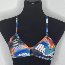 Jolyn Bikini Swim Top Vent Small Multicolor (Tides) New with