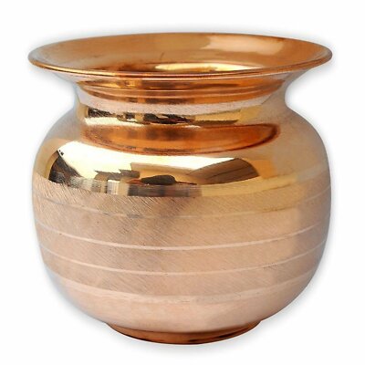 Neti Lota Ramjhara Prayer Kalash Pure Copper Traditional Hindu Pooja Item Pot