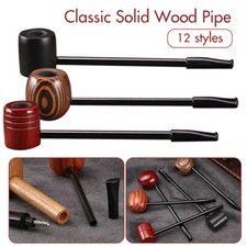 Premium Long Wood Smoking Pipe Wooden Portable Cigar Pipes Smoking Tobacco