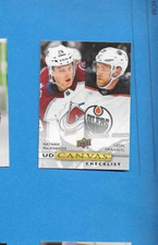 2019-20 UD Series 2 Hockey Canvas C210 Checklist MacKinnon/Draisaitl 19-20