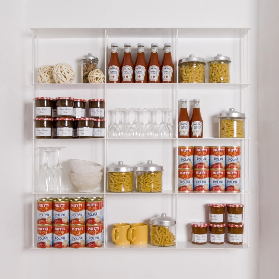 Kriptonite Krossing estantería Plaza 100x100CM Aluminio, Blanco O Negro - Imagen 2 de 3