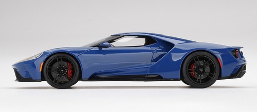 TSM FORD GT SUNOCO BLUE WITH YELLOW STRIPE TOP SPEED True Scale Model 1:18 - Picture 3 of 6