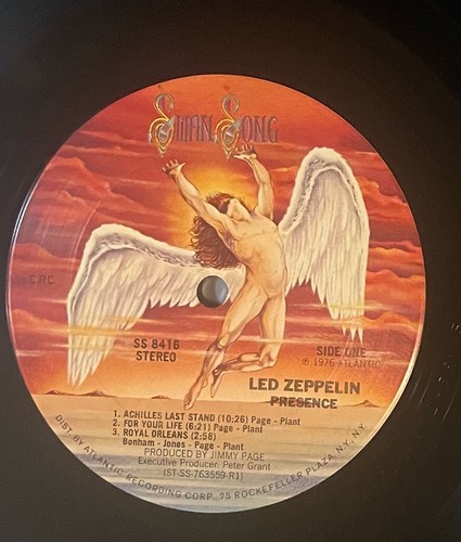LED ZEPPELIN / PRESENCE 1976 Plattenclub SS 8416 Spielklassen EX - Bild 3 von 8