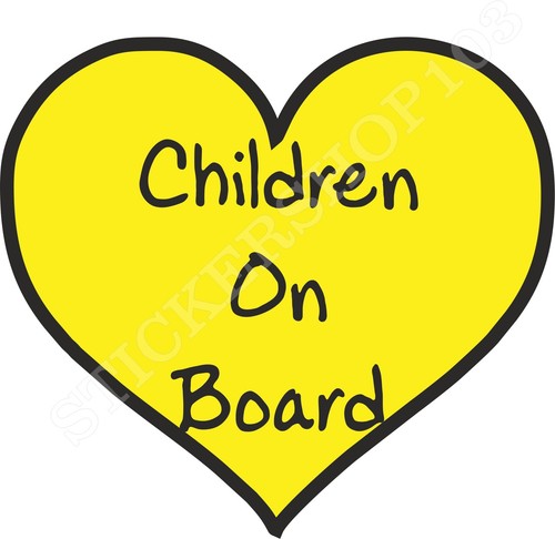 BABY AN BORD KIND KINDER FUSSABDRUCK HERZEN SICHERHEIT AUFKLEBER AUTO FAHRZEUG SCHILDER   - Bild 4 von 5