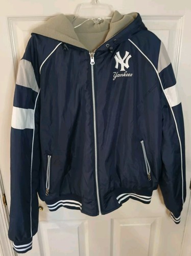 Original Merchandise New York Yankees Hooded Reversible Bomber Jacket M-M, W-L - Bild 1 von 7