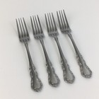 Dinner Forks 4pc FLORAL TIARA Reed & Barton Select Stainless Flatware