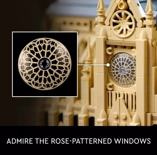 LEGO Architecture Notre-Dame de Paris Replica 21061 Build & Display Set 6470586 - Picture 9 of 13