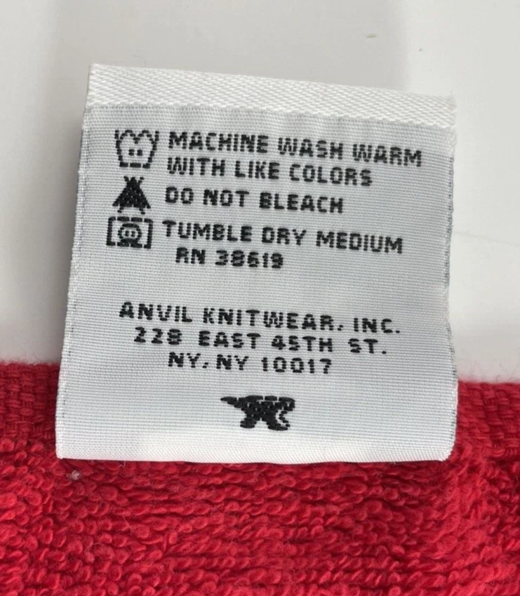 Flecos de toalla de mano elefante republicano rojo - Toallas Plus de Anvil Foto 4 de 4