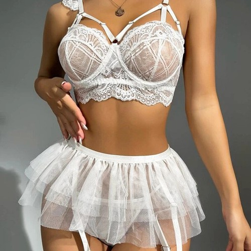 Women's Sexy Lingerie Sleepwear Babydoll Underwear Honeymoon Lace Dress G-String - Picture 107 of 153
