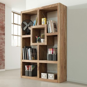 Raumteiler Yoga 6425 Sheesham Natur Massivholz Regal Landhausstil