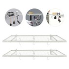 2 PACKS Garage Shelving with 6 Hooks, 24*48 inch Wall Shelf Garage Storage Rack