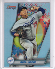 Hyun-Jin Ryu 2019 Bowman's Best Refractor #11 Los Angeles Dodgers