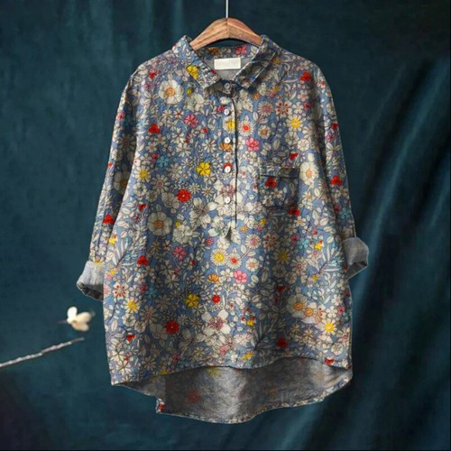 Shirt Women's Casual Long Sleeve, Animal Print Hawaiian Long Sleeve Shirt - Picture 6 of 57