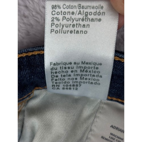 Pantalones de mezclilla AG Adriano Goldschmied The Legging tobillo súper ajustados lavado oscuro 26R - Imagen 14 de 17