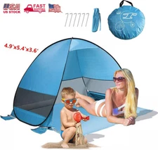 Pop Up Beach Tent Sun Shade Shelter Camping Fishing Canopy Outdoor Instant Tents