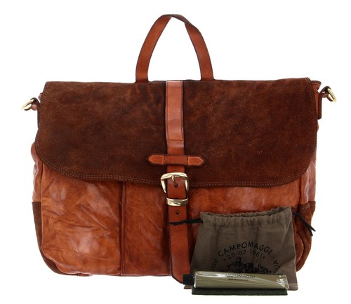 CAMPOMAGGI Briefcase M Businesstasche Tasche Cognac Neu - Bild 2 von 6